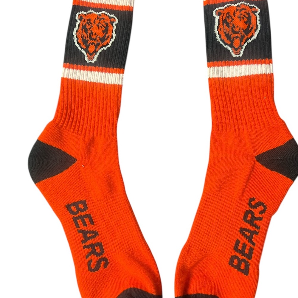 Bears Orange and Black Casual Socks